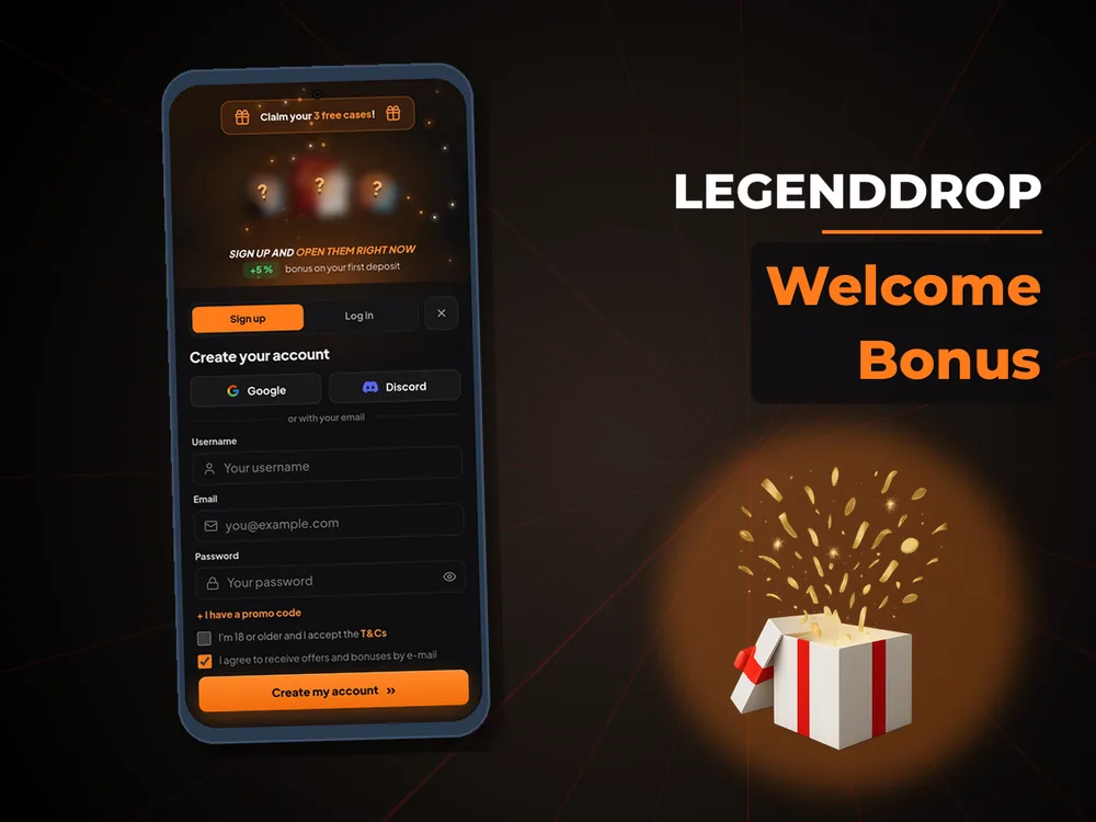 Legenddrop - Welcome Bonus