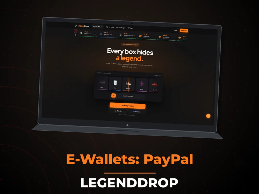 Legenddrop - E-Wallets: PayPal