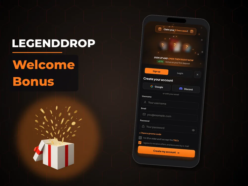 Legenddrop - Welcome Bonus