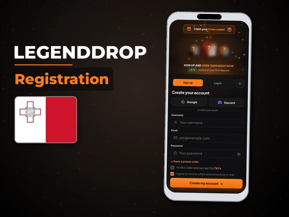 Legenddrop - Registration