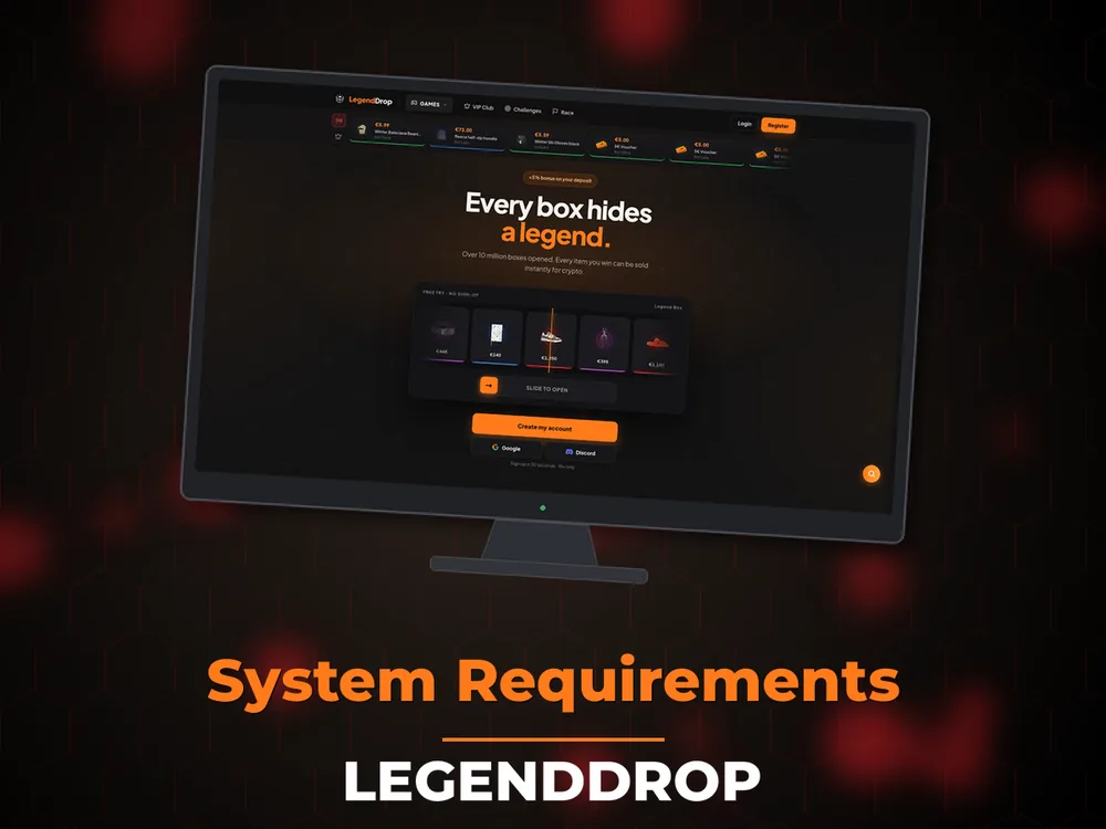 Legenddrop - System Requirements