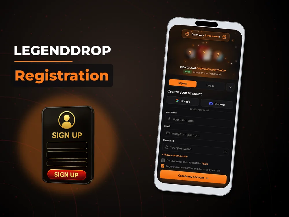 Legenddrop - Registration
